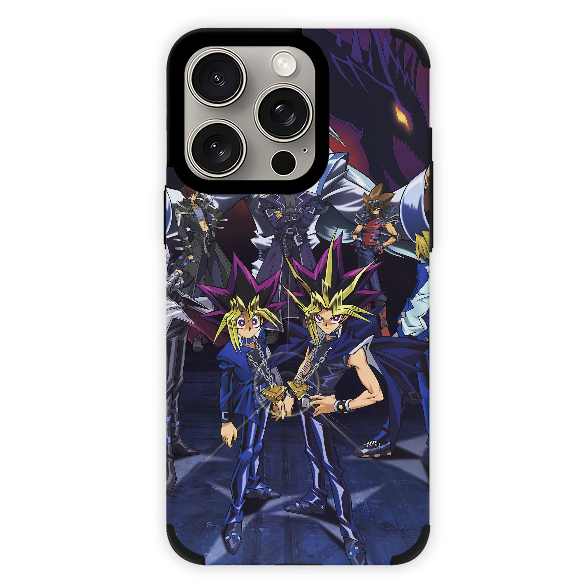 遊☆戯☆王 Yu-Gi-Oh! 【iPhone15ProMax対応】 PUレザー スマホケース 耐衝撃＆黄変防止