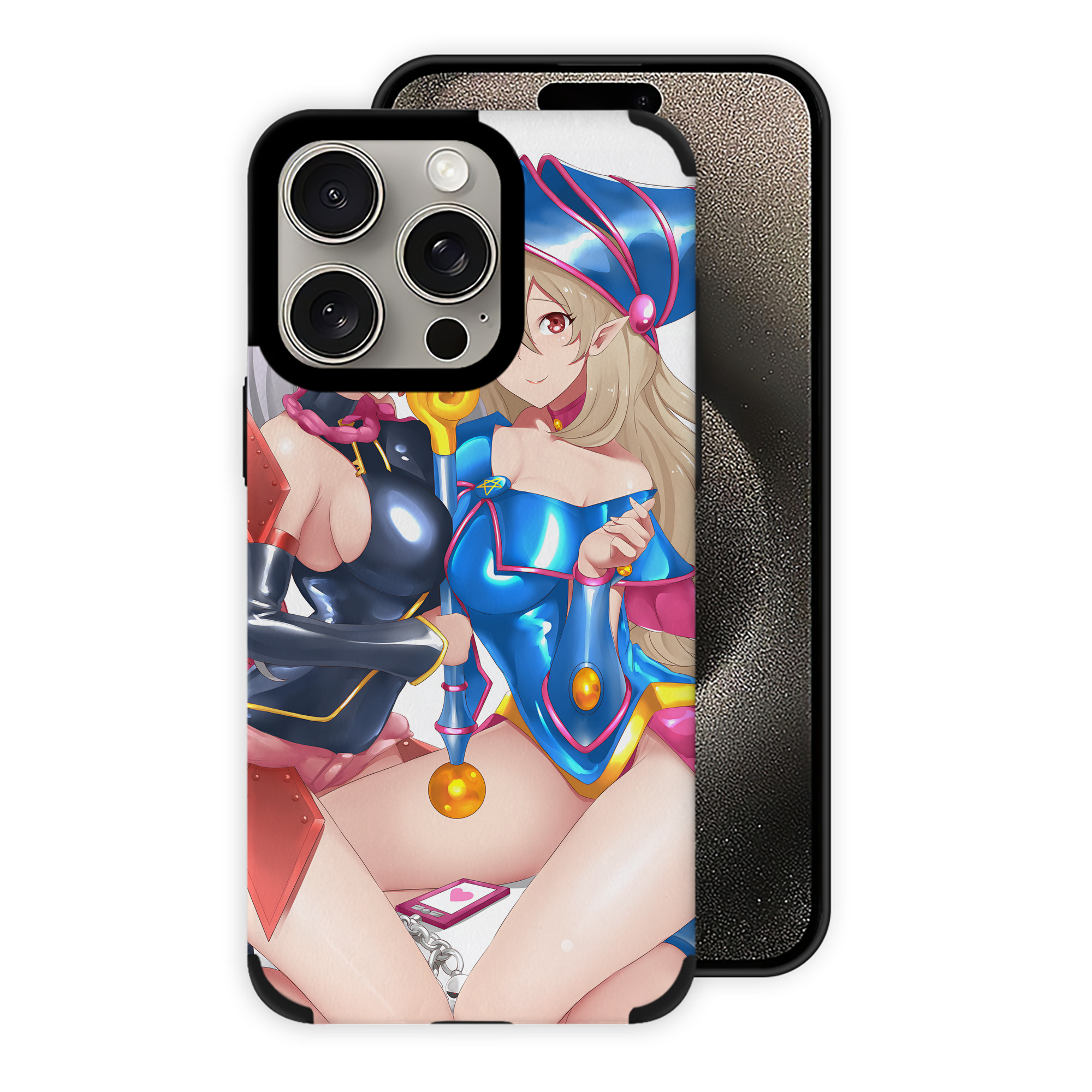 （画像用） 遊☆戯☆王 Yu-Gi-Oh! 【iPhone15ProMax対応】 PUレザー スマホケース 耐衝撃＆黄変防止