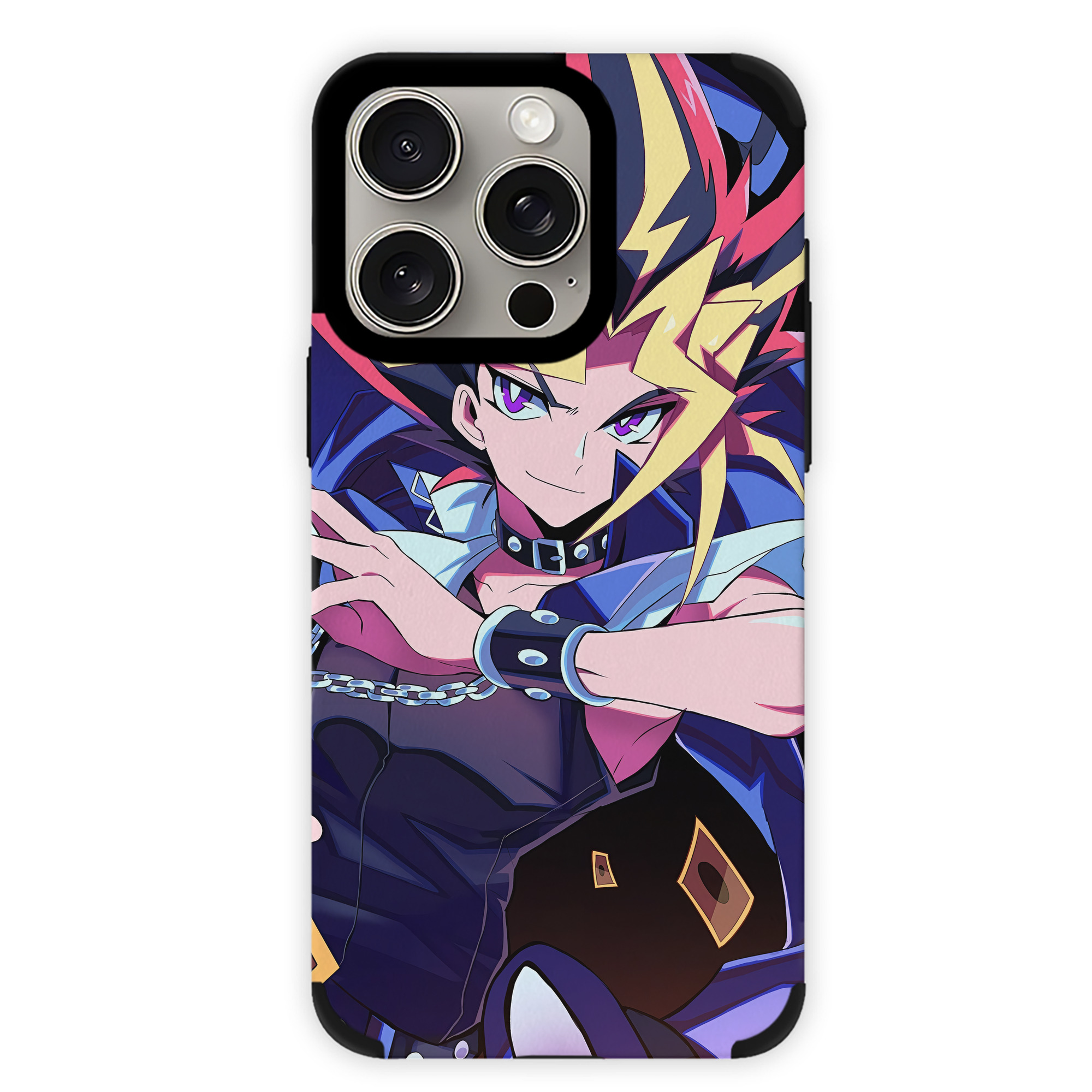 遊☆戯☆王 Yu-Gi-Oh! 【iPhone15ProMax対応】 PUレザー スマホケース 耐衝撃＆黄変防止