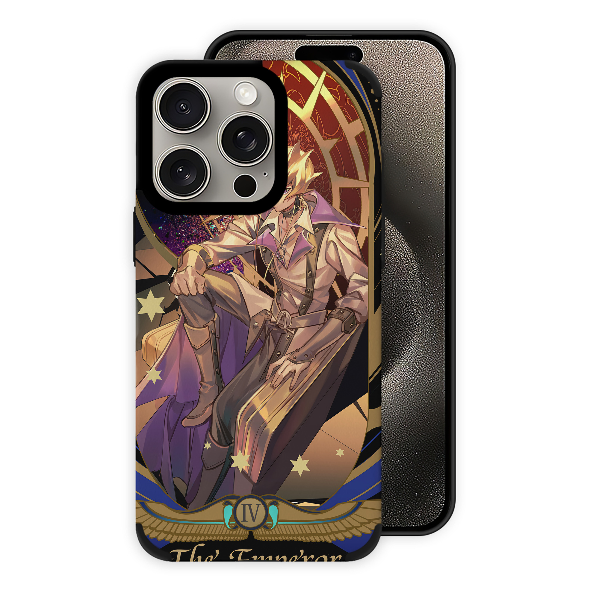 遊☆戯☆王 Yu-Gi-Oh! 【iPhone15ProMax対応】 PUレザー スマホケース 耐衝撃＆黄変防止