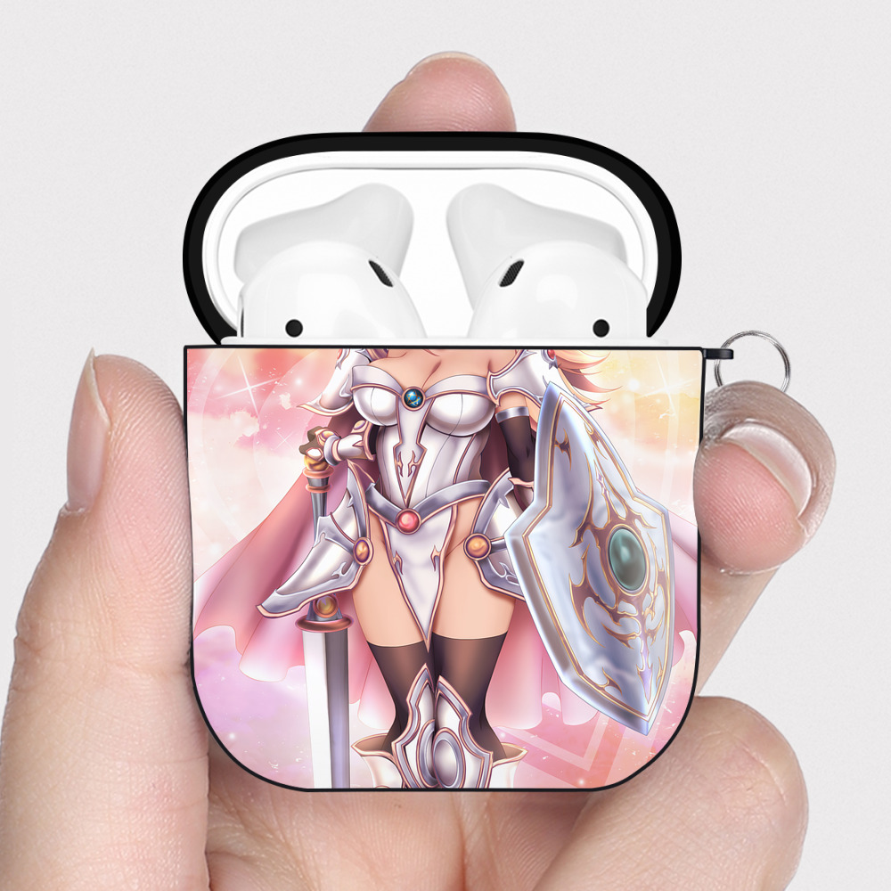 （画像用） 遊☆戯☆王 Yu-Gi-Oh! AirPods 第2世代保護ケース ハードシェル ブラック 耐衝撃・防指紋・カラビナ付き