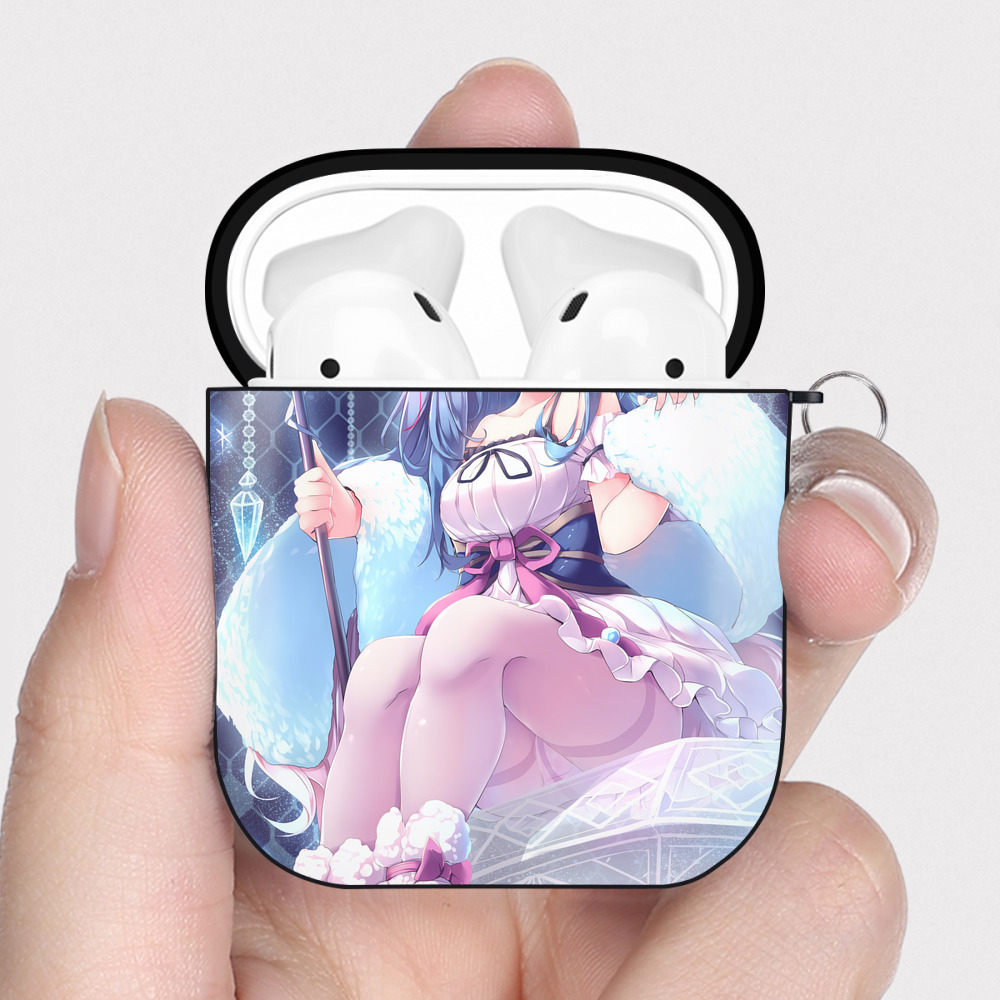 （画像用） 遊☆戯☆王 Yu-Gi-Oh! AirPods 第2世代保護ケース ハードシェル ブラック 耐衝撃・防指紋・カラビナ付き