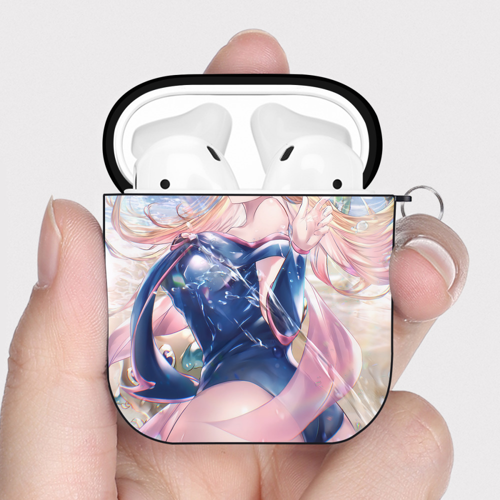 （画像用） 遊☆戯☆王 Yu-Gi-Oh! AirPods 第2世代保護ケース ハードシェル ブラック 耐衝撃・防指紋・カラビナ付き