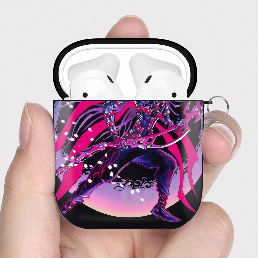 （画像用） 遊☆戯☆王 Yu-Gi-Oh! AirPods 第2世代保護ケース ハードシェル ブラック 耐衝撃・防指紋・カラビナ付き