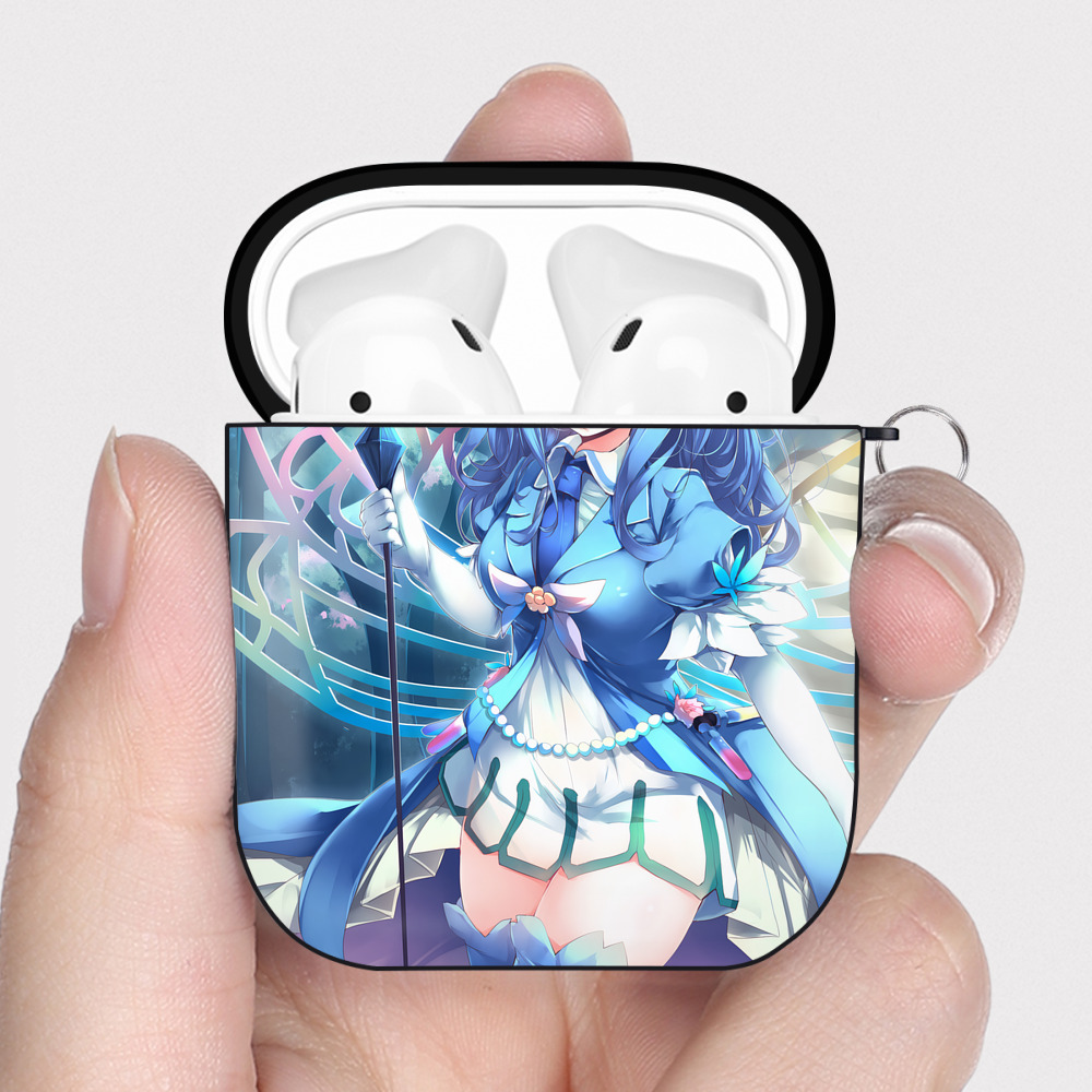 （画像用） 遊☆戯☆王 Yu-Gi-Oh! AirPods 第2世代保護ケース ハードシェル ブラック 耐衝撃・防指紋・カラビナ付き