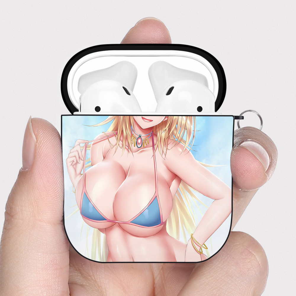 （画像用） 遊☆戯☆王 Yu-Gi-Oh! AirPods 第2世代保護ケース ハードシェル ブラック 耐衝撃・防指紋・カラビナ付き