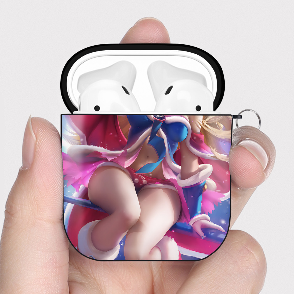 （画像用） 遊☆戯☆王 Yu-Gi-Oh! AirPods 第2世代保護ケース ハードシェル ブラック 耐衝撃・防指紋・カラビナ付き