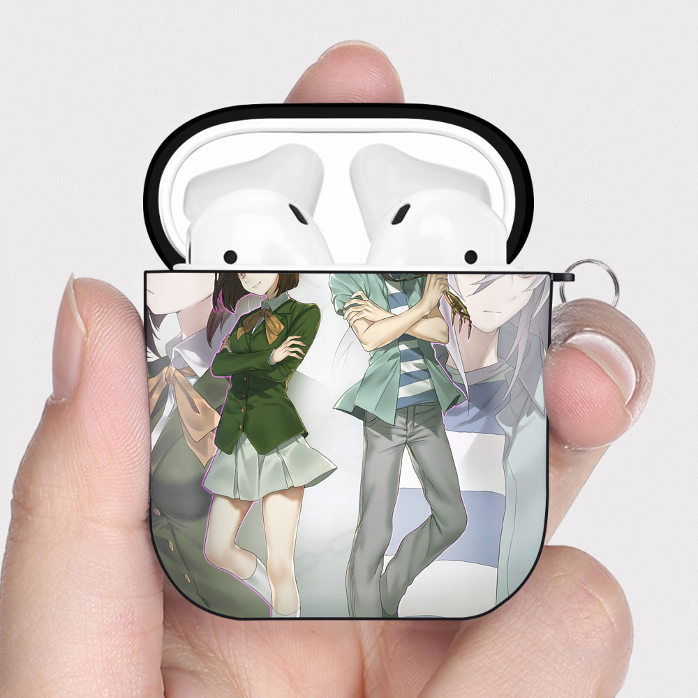 （画像用） 遊☆戯☆王 Yu-Gi-Oh! AirPods 第2世代保護ケース ハードシェル ブラック 耐衝撃・防指紋・カラビナ付き