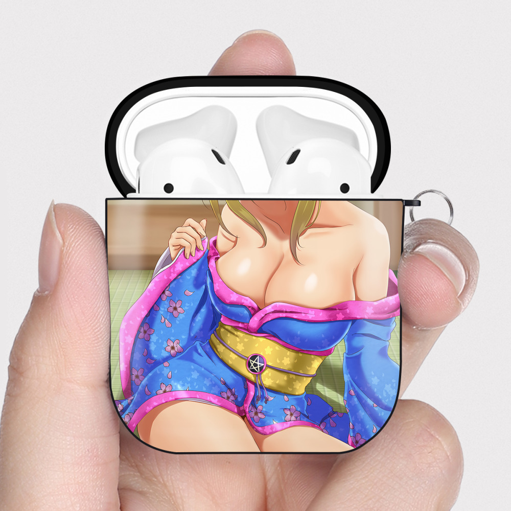 （画像用） 遊☆戯☆王 Yu-Gi-Oh! AirPods 第2世代保護ケース ハードシェル ブラック 耐衝撃・防指紋・カラビナ付き