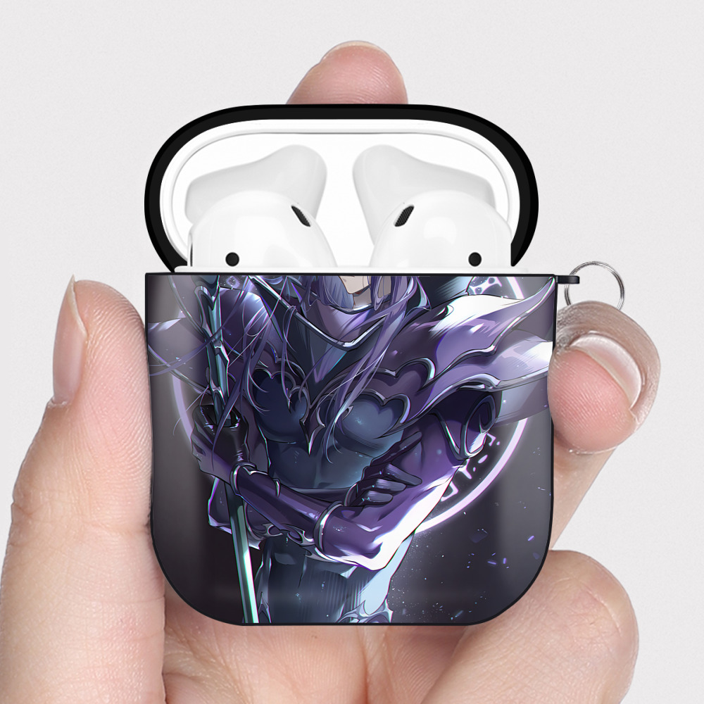 （画像用） 遊☆戯☆王 Yu-Gi-Oh! AirPods 第2世代保護ケース ハードシェル ブラック 耐衝撃・防指紋・カラビナ付き
