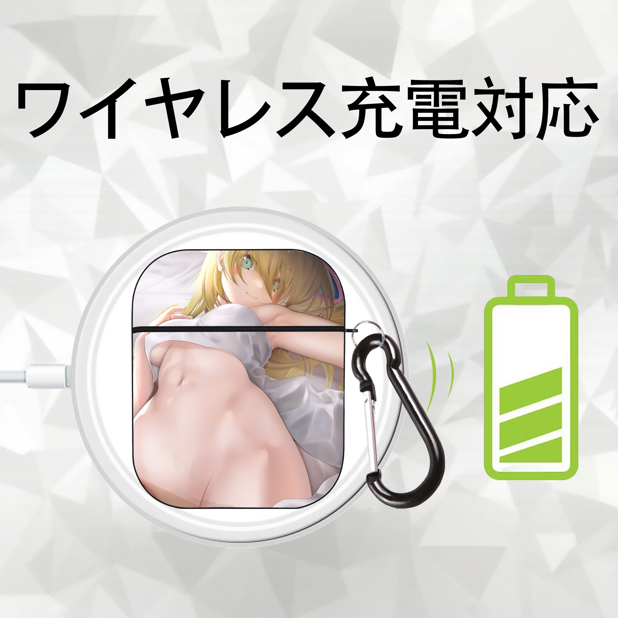 遊☆戯☆王 Yu-Gi-Oh! AirPods 第2世代保護ケース ハードシェル ブラック 耐衝撃・防指紋・カラビナ付き