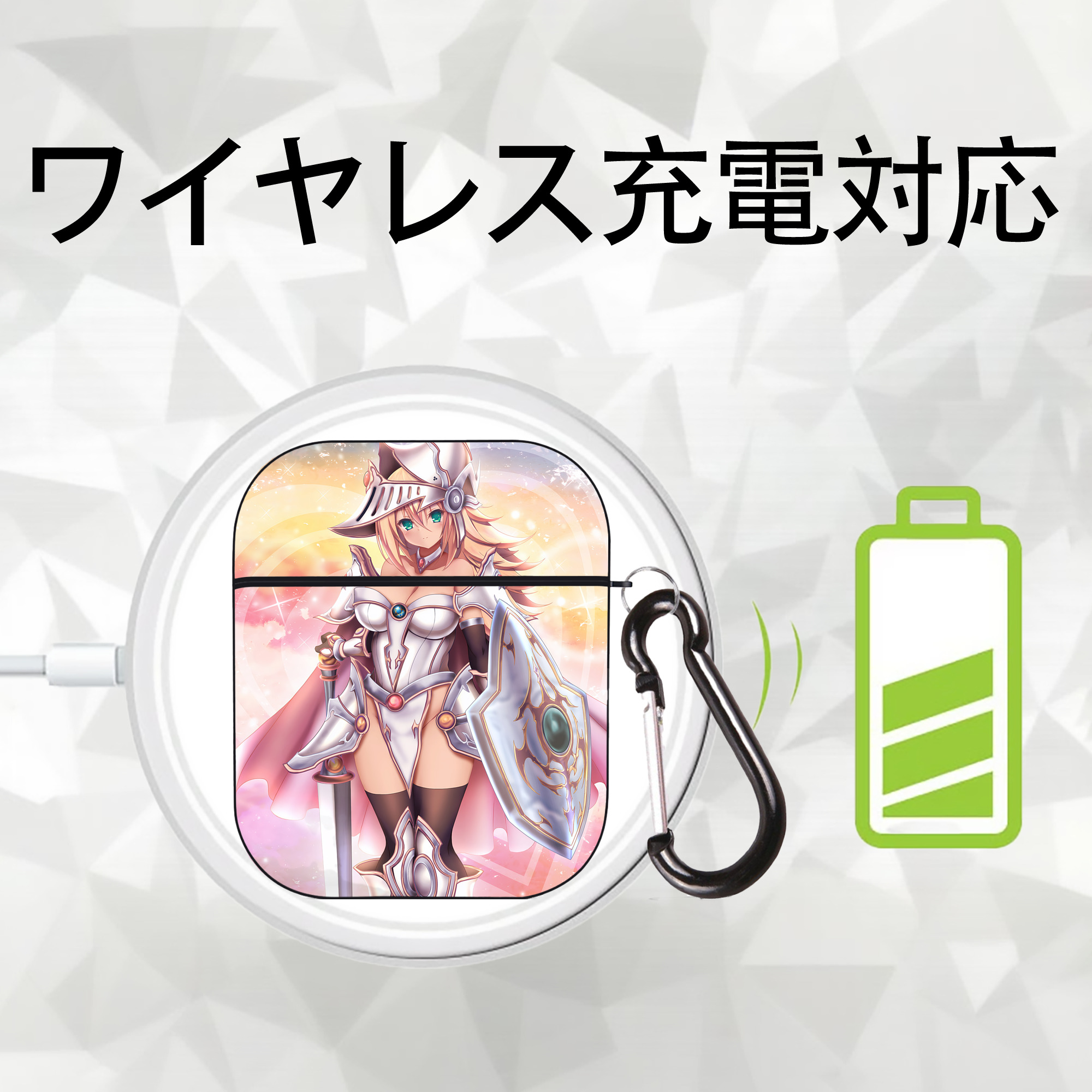 遊☆戯☆王 Yu-Gi-Oh! AirPods 第2世代保護ケース ハードシェル ブラック 耐衝撃・防指紋・カラビナ付き