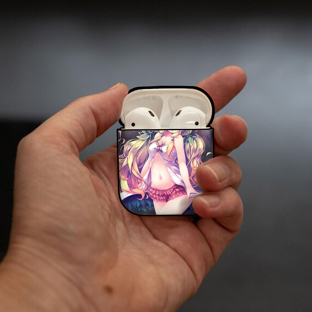 遊☆戯☆王 Yu-Gi-Oh! AirPods 第2世代保護ケース ハードシェル ブラック 耐衝撃・防指紋・カラビナ付き