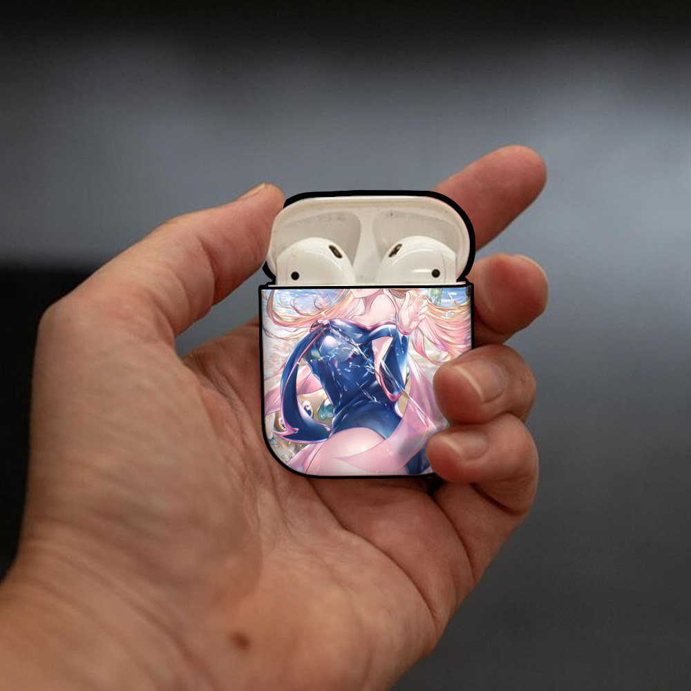 遊☆戯☆王 Yu-Gi-Oh! AirPods 第2世代保護ケース ハードシェル ブラック 耐衝撃・防指紋・カラビナ付き