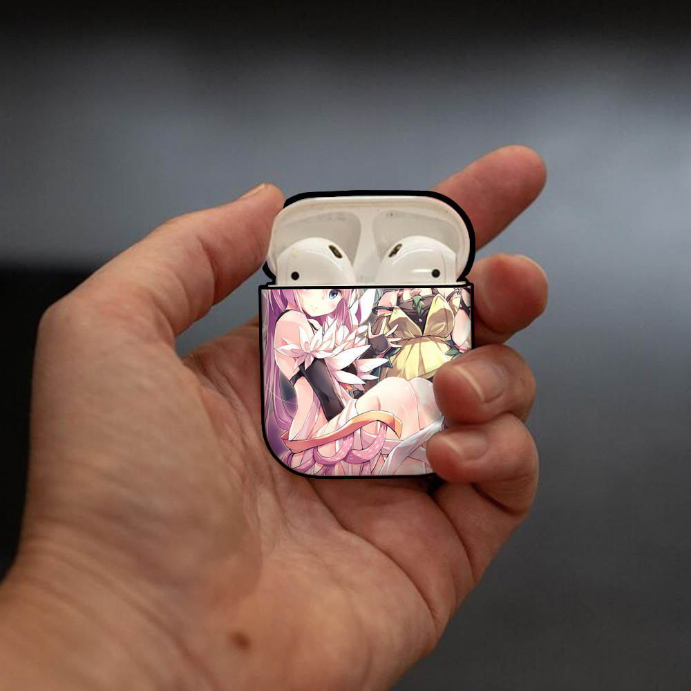遊☆戯☆王 Yu-Gi-Oh! AirPods 第2世代保護ケース ハードシェル ブラック 耐衝撃・防指紋・カラビナ付き