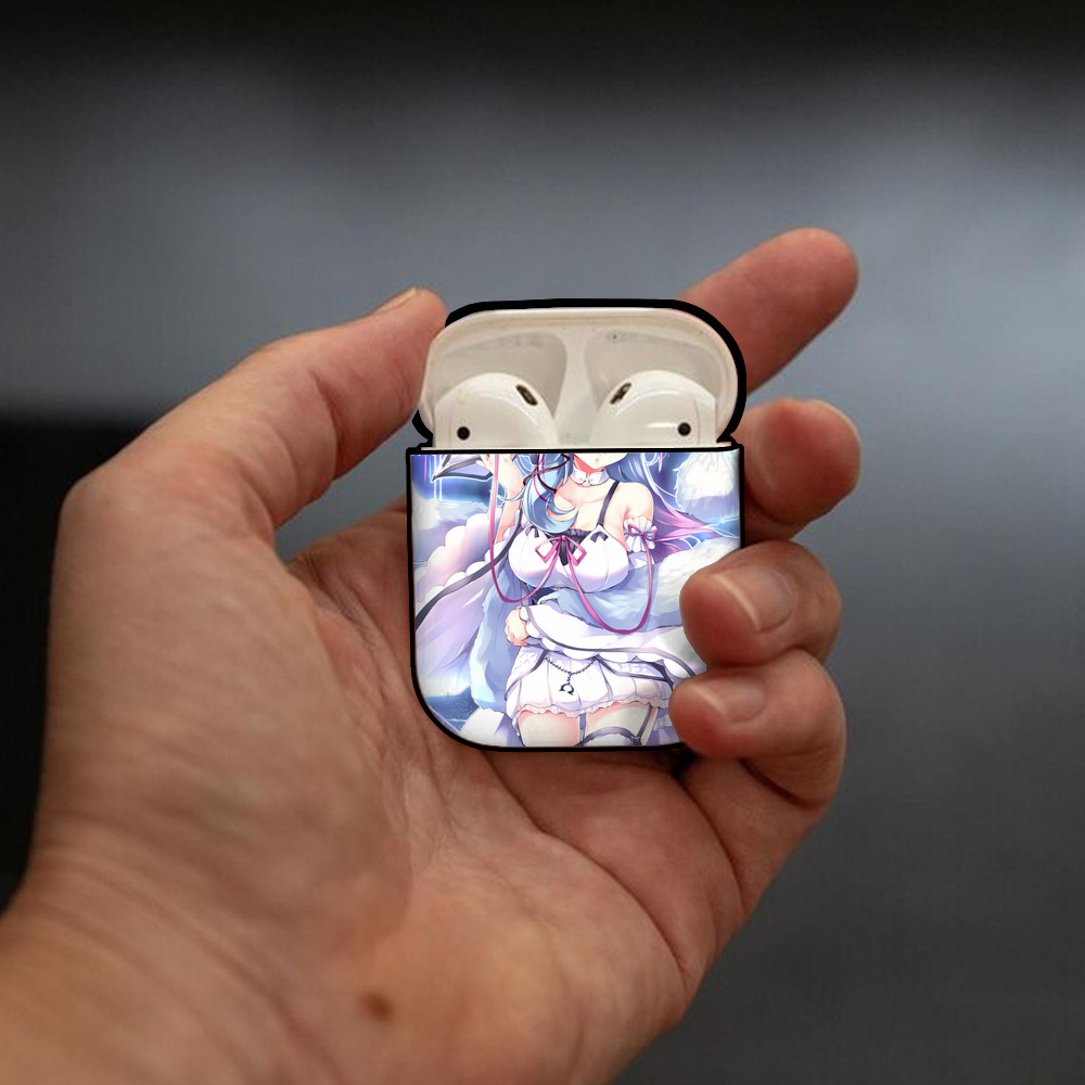 遊☆戯☆王 Yu-Gi-Oh! AirPods 第2世代保護ケース ハードシェル ブラック 耐衝撃・防指紋・カラビナ付き