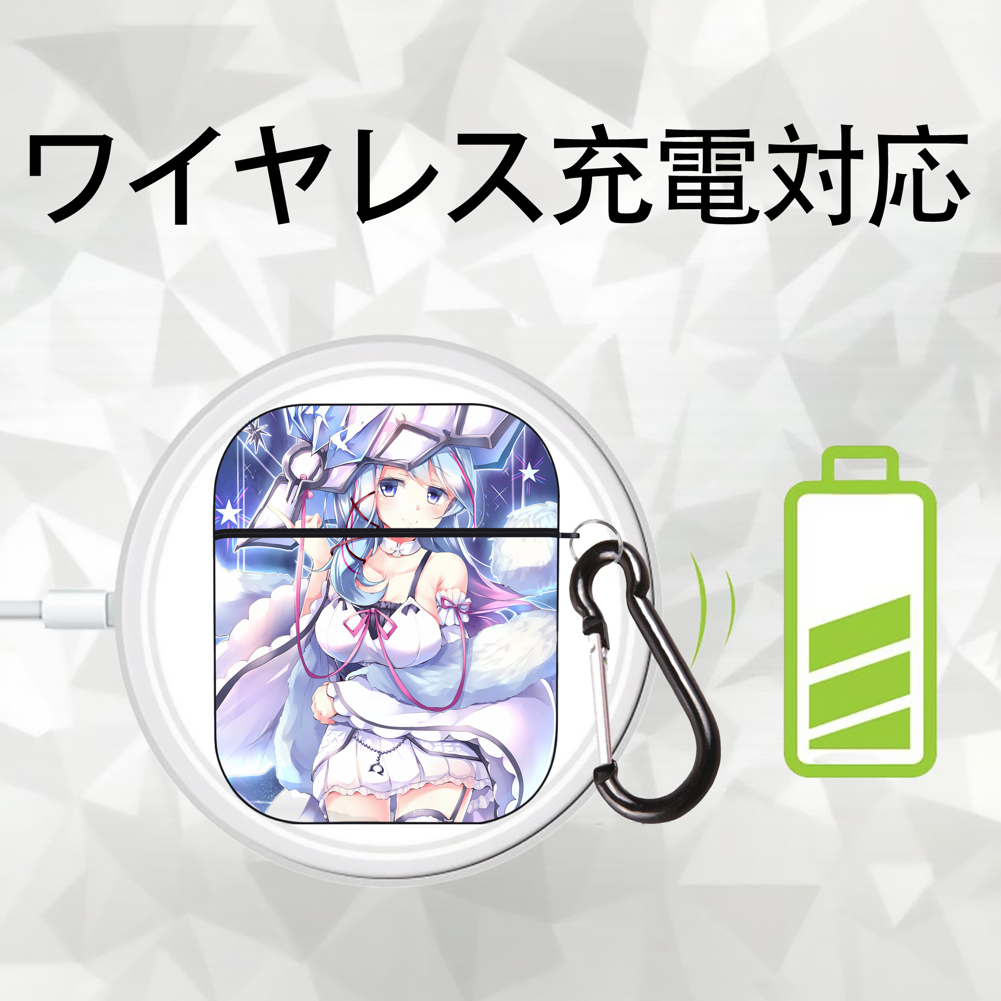 遊☆戯☆王 Yu-Gi-Oh! AirPods 第2世代保護ケース ハードシェル ブラック 耐衝撃・防指紋・カラビナ付き