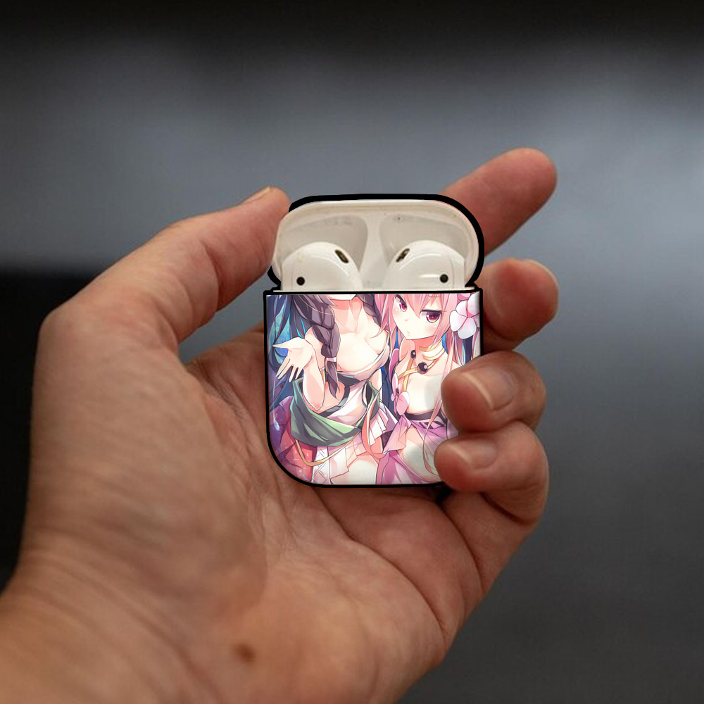 遊☆戯☆王 Yu-Gi-Oh! AirPods 第2世代保護ケース ハードシェル ブラック 耐衝撃・防指紋・カラビナ付き