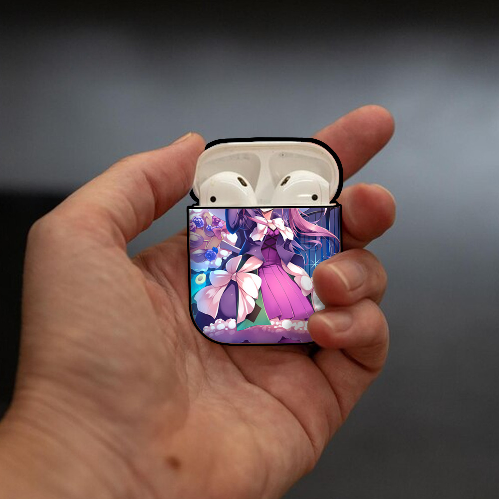 遊☆戯☆王 Yu-Gi-Oh! AirPods 第2世代保護ケース ハードシェル ブラック 耐衝撃・防指紋・カラビナ付き
