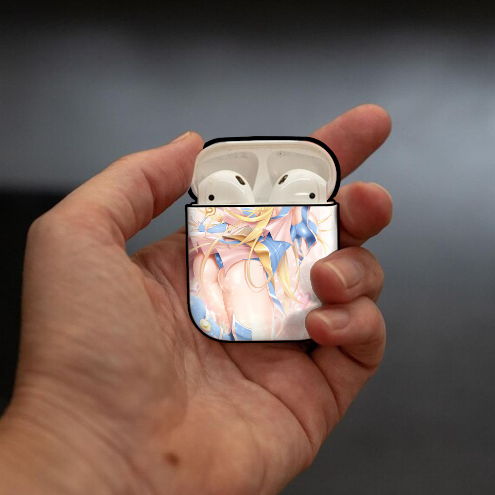 遊☆戯☆王 Yu-Gi-Oh! AirPods 第2世代保護ケース ハードシェル ブラック 耐衝撃・防指紋・カラビナ付き