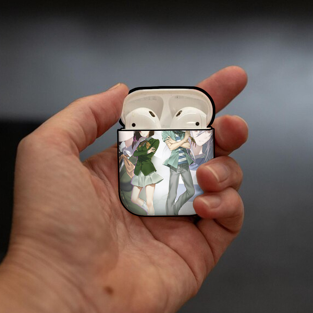 遊☆戯☆王 Yu-Gi-Oh! AirPods 第2世代保護ケース ハードシェル ブラック 耐衝撃・防指紋・カラビナ付き