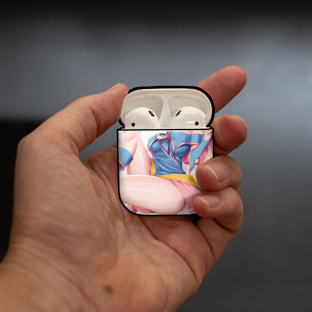 遊☆戯☆王 Yu-Gi-Oh! AirPods 第2世代保護ケース ハードシェル ブラック 耐衝撃・防指紋・カラビナ付き