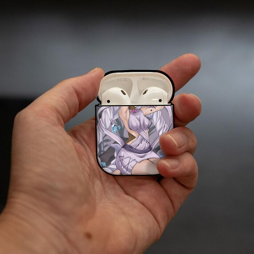 遊☆戯☆王 Yu-Gi-Oh! AirPods 第2世代保護ケース ハードシェル ブラック 耐衝撃・防指紋・カラビナ付き