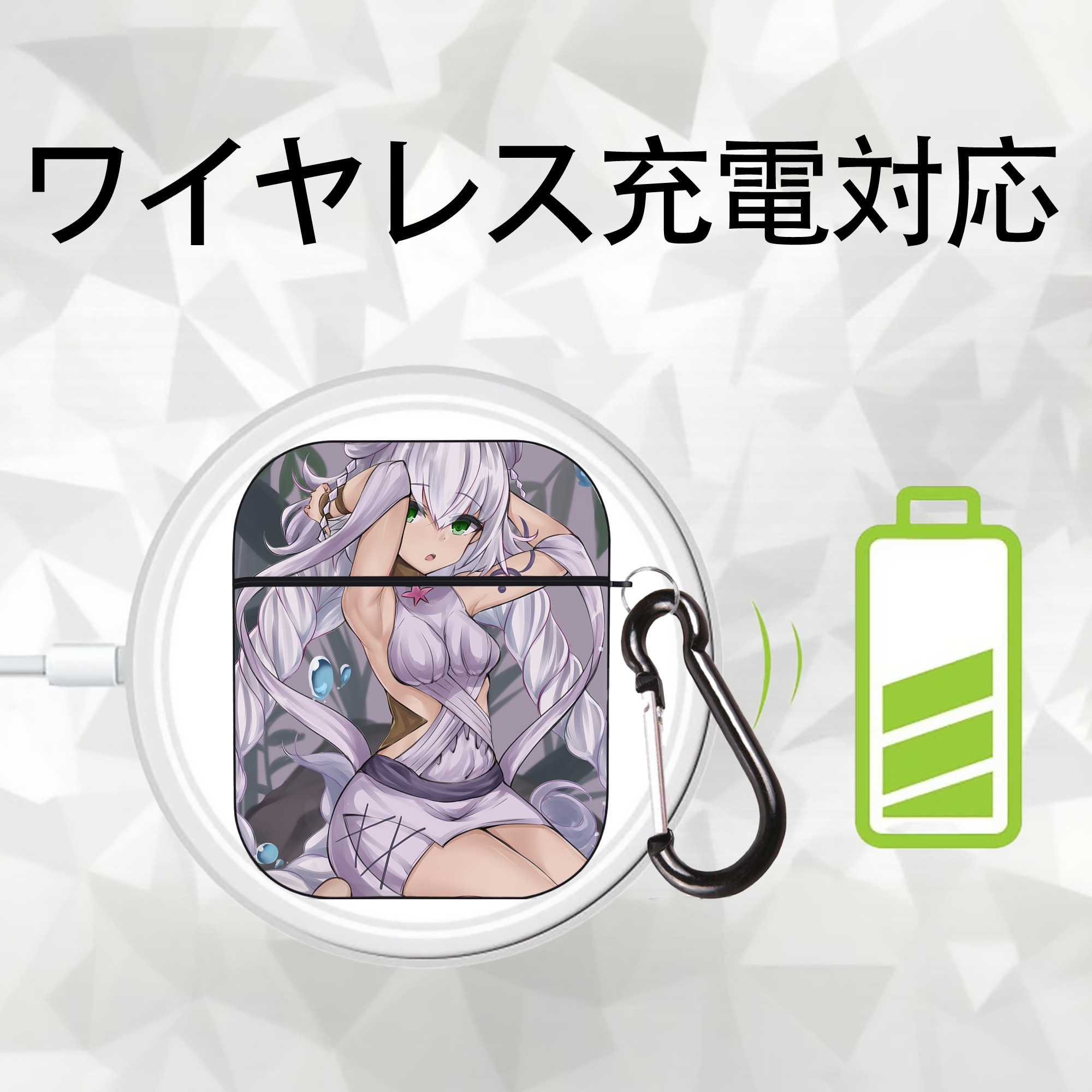 遊☆戯☆王 Yu-Gi-Oh! AirPods 第2世代保護ケース ハードシェル ブラック 耐衝撃・防指紋・カラビナ付き
