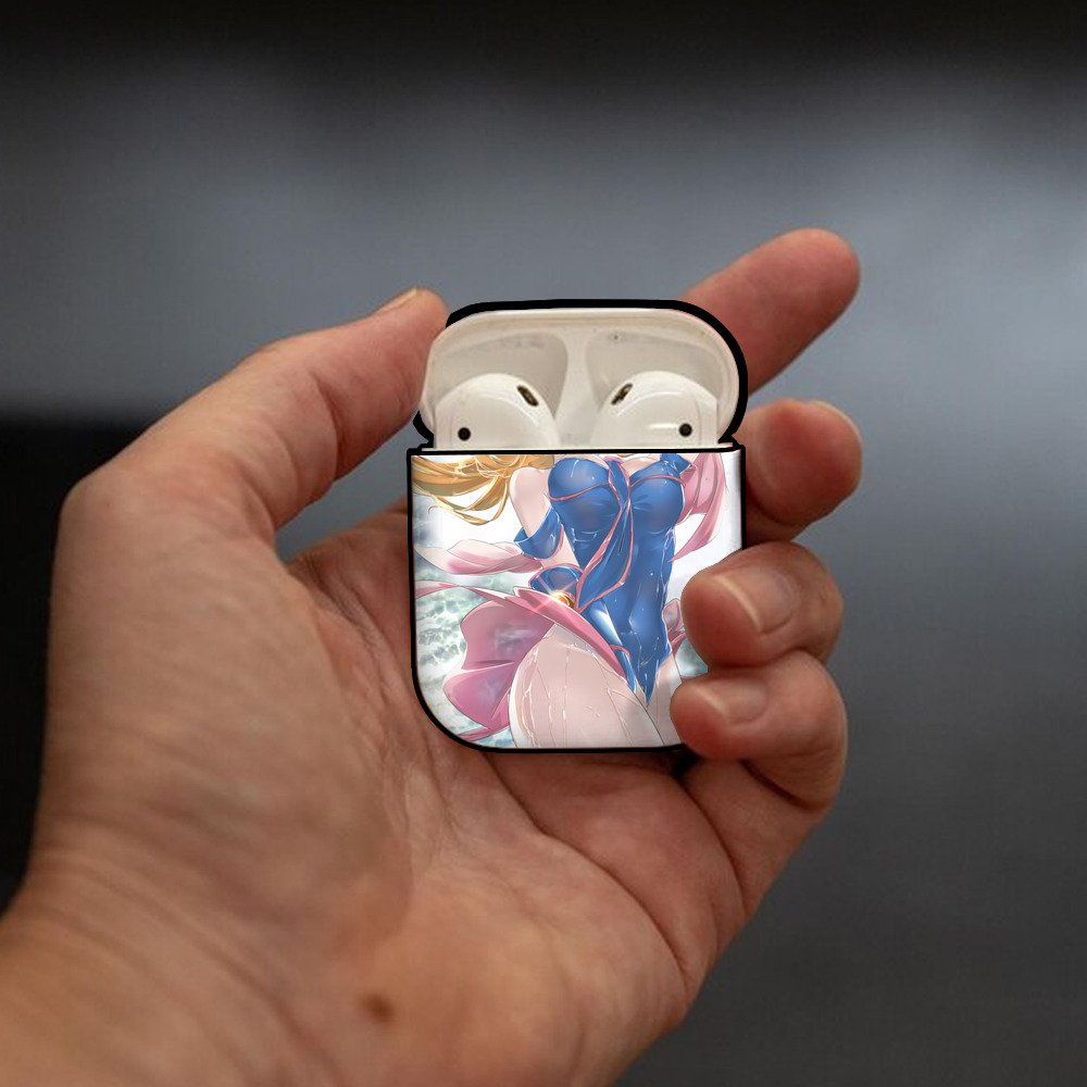 遊☆戯☆王 Yu-Gi-Oh! AirPods 第2世代保護ケース ハードシェル ブラック 耐衝撃・防指紋・カラビナ付き