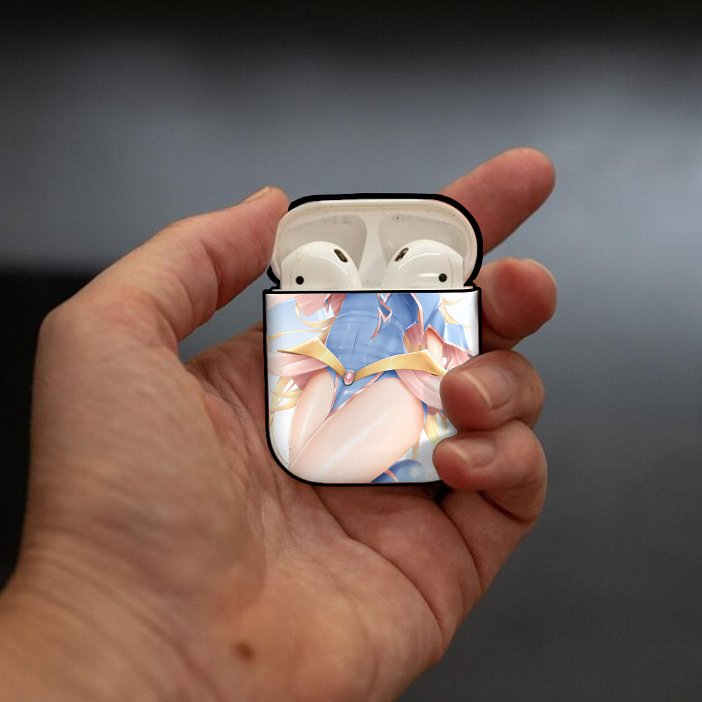 遊☆戯☆王 Yu-Gi-Oh! AirPods 第2世代保護ケース ハードシェル ブラック 耐衝撃・防指紋・カラビナ付き