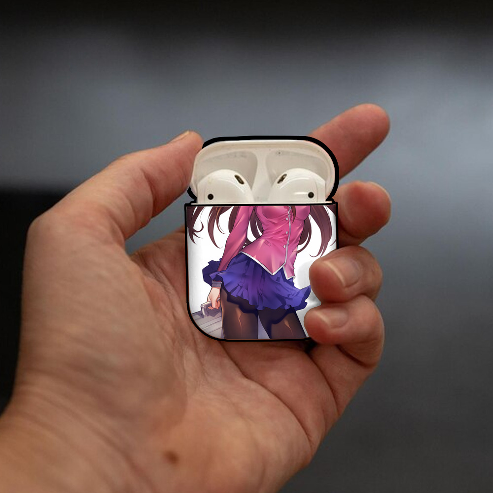 遊☆戯☆王 Yu-Gi-Oh! AirPods 第2世代保護ケース ハードシェル ブラック 耐衝撃・防指紋・カラビナ付き