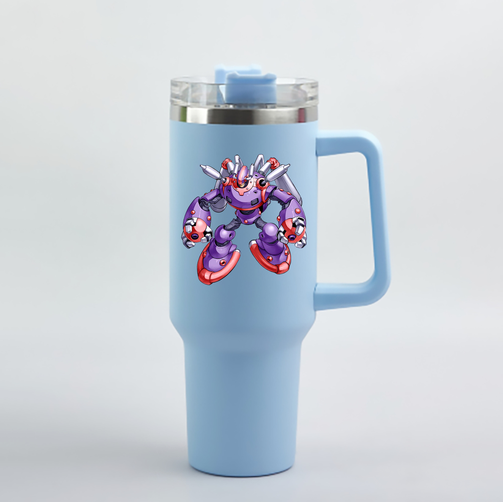 （画像用） 遊☆戯☆王 Yu-Gi-Oh! 1200mL車用タンブラー - クリスタルステッカー（プラスチックストロー付き）