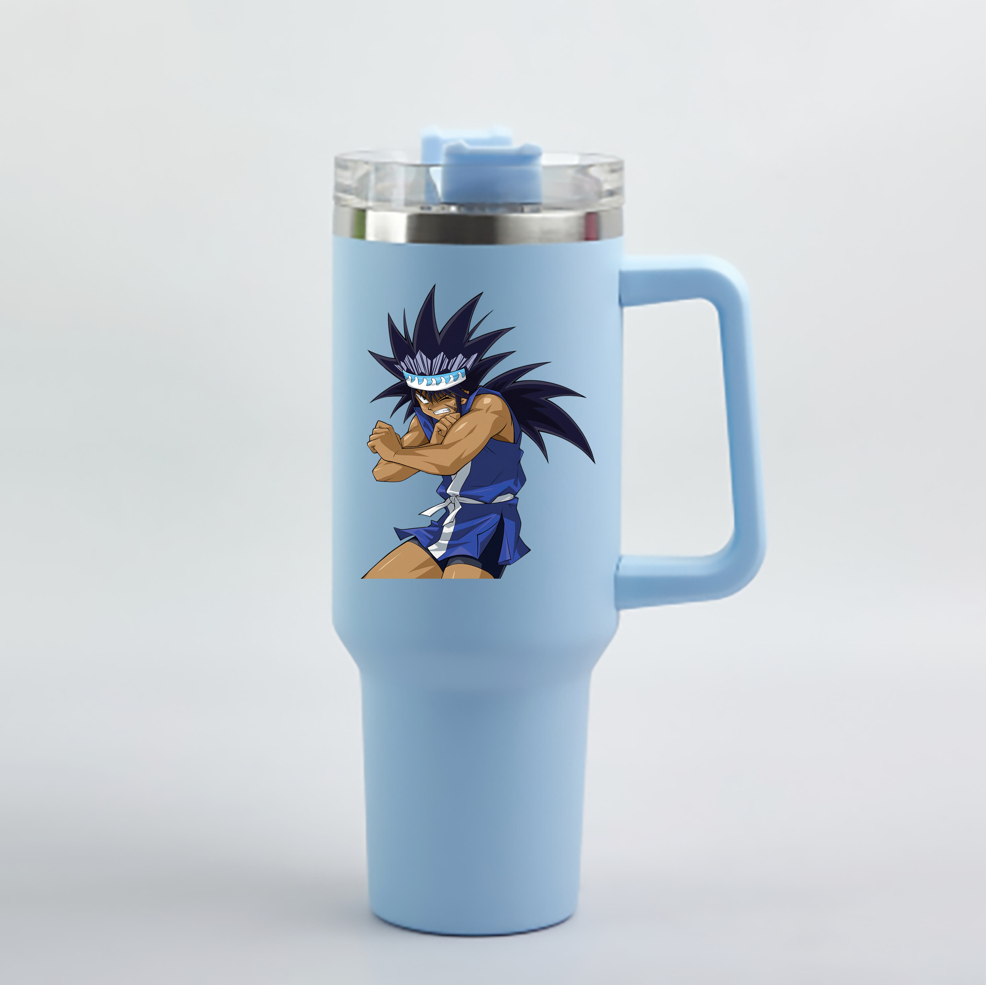 （画像用） 遊☆戯☆王 Yu-Gi-Oh! 1200mL車用タンブラー - クリスタルステッカー（プラスチックストロー付き）