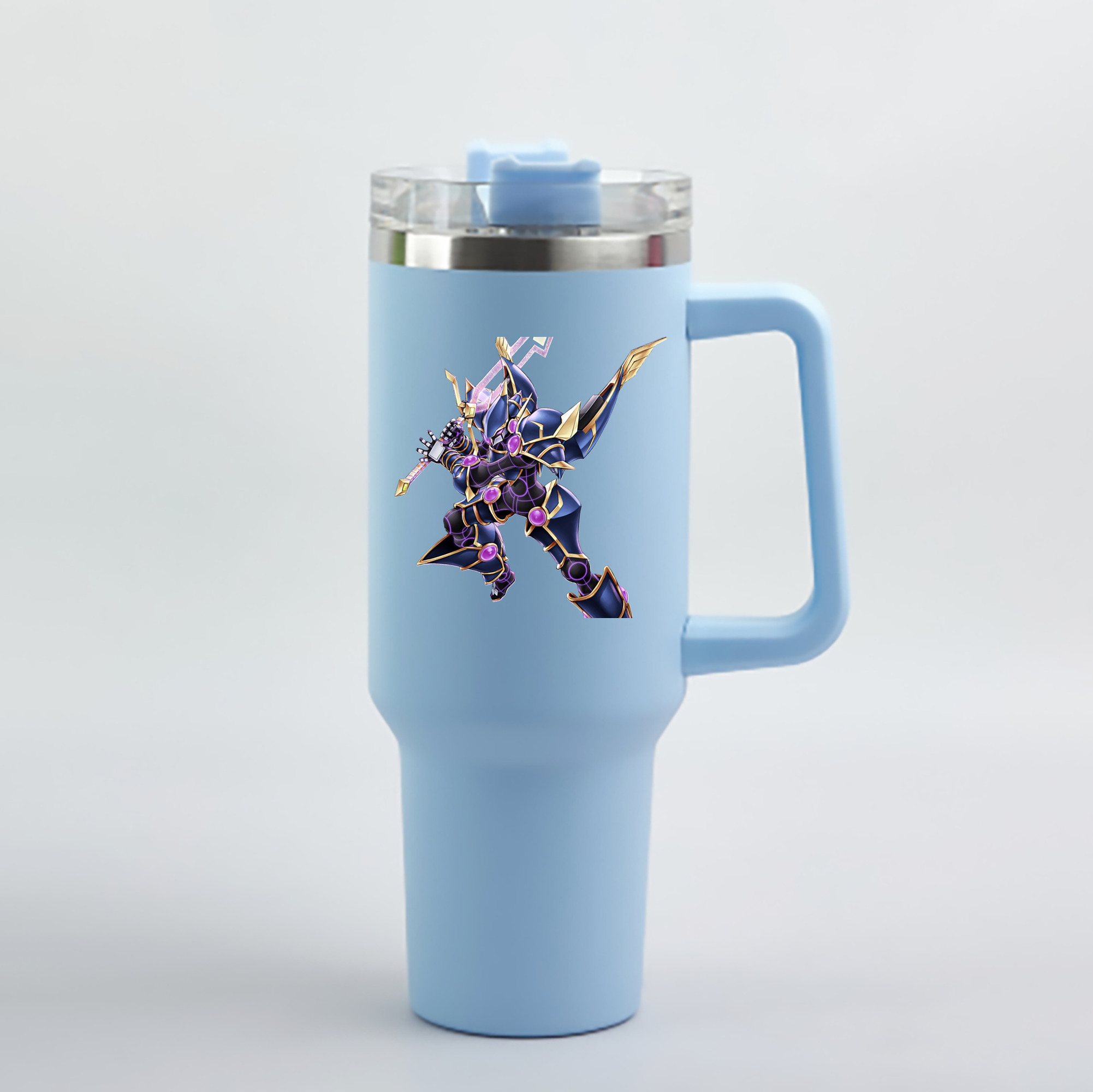 （画像用） 遊☆戯☆王 Yu-Gi-Oh! 1200mL車用タンブラー - クリスタルステッカー（プラスチックストロー付き）
