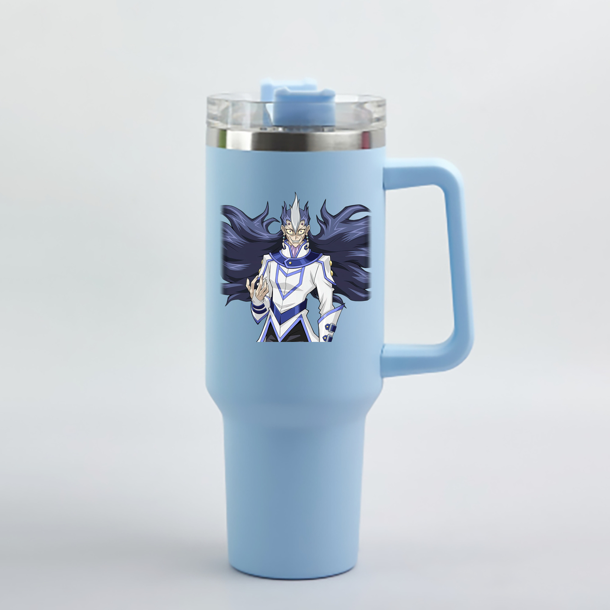 （画像用） 遊☆戯☆王 Yu-Gi-Oh! 1200mL車用タンブラー - クリスタルステッカー（プラスチックストロー付き）