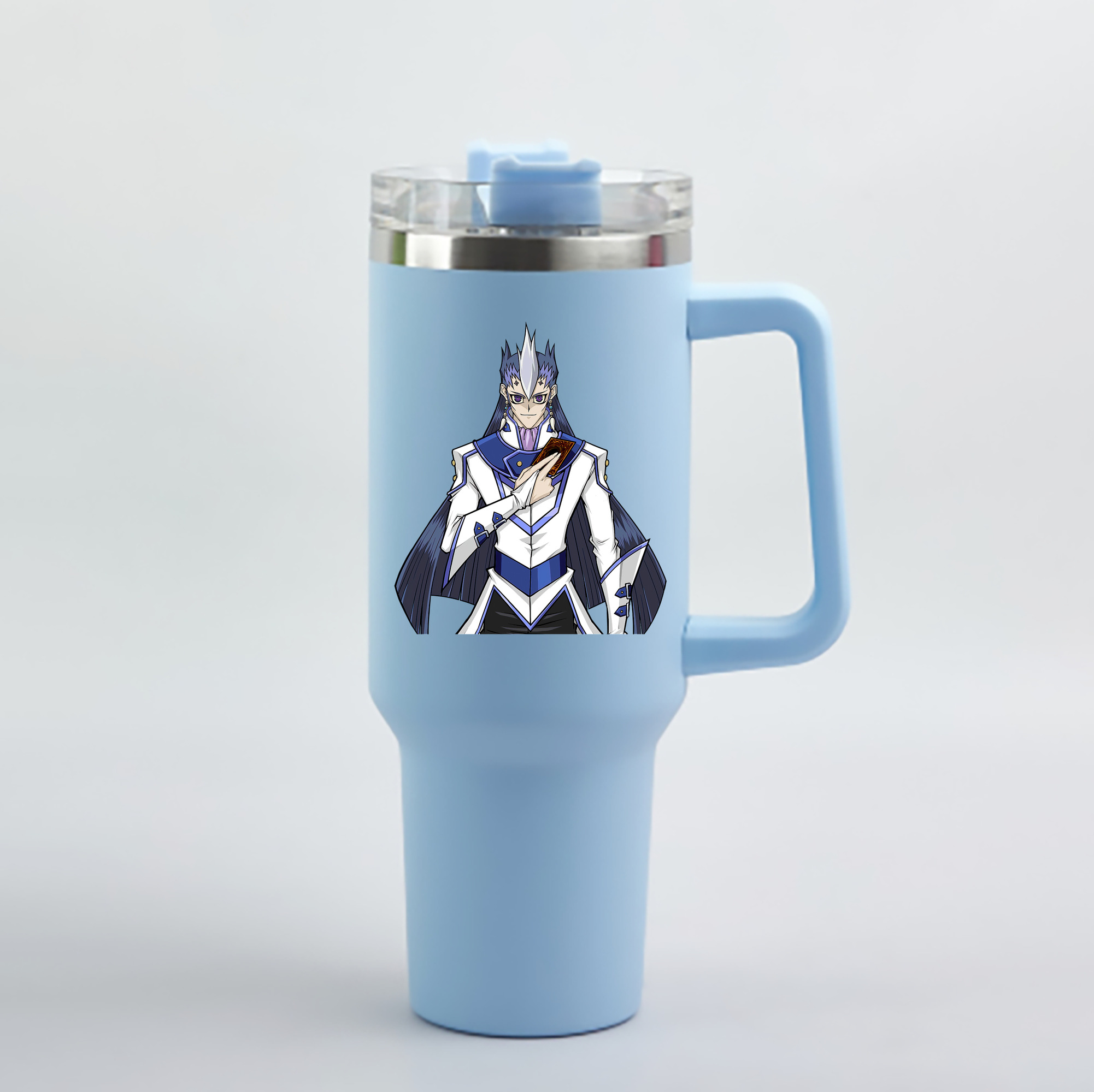 （画像用） 遊☆戯☆王 Yu-Gi-Oh! 1200mL車用タンブラー - クリスタルステッカー（プラスチックストロー付き）