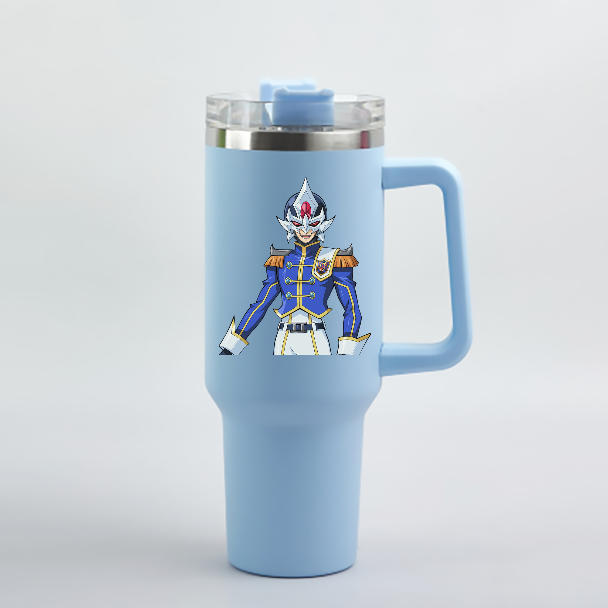 （画像用） 遊☆戯☆王 Yu-Gi-Oh! 1200mL車用タンブラー - クリスタルステッカー（プラスチックストロー付き）