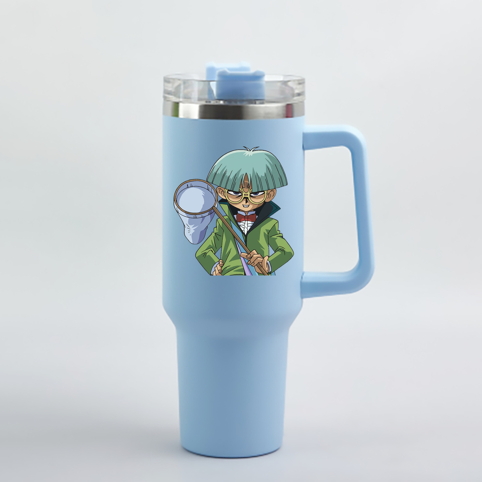 （画像用） 遊☆戯☆王 Yu-Gi-Oh! 1200mL車用タンブラー - クリスタルステッカー（プラスチックストロー付き）
