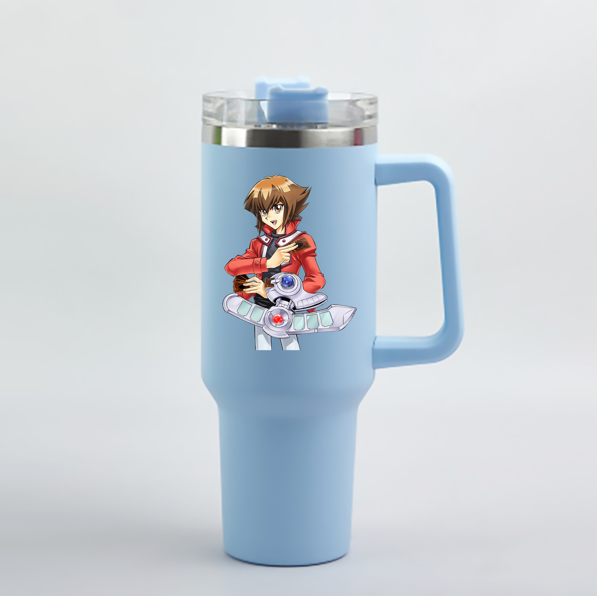 （画像用） 遊☆戯☆王 Yu-Gi-Oh! 1200mL車用タンブラー - クリスタルステッカー（プラスチックストロー付き）