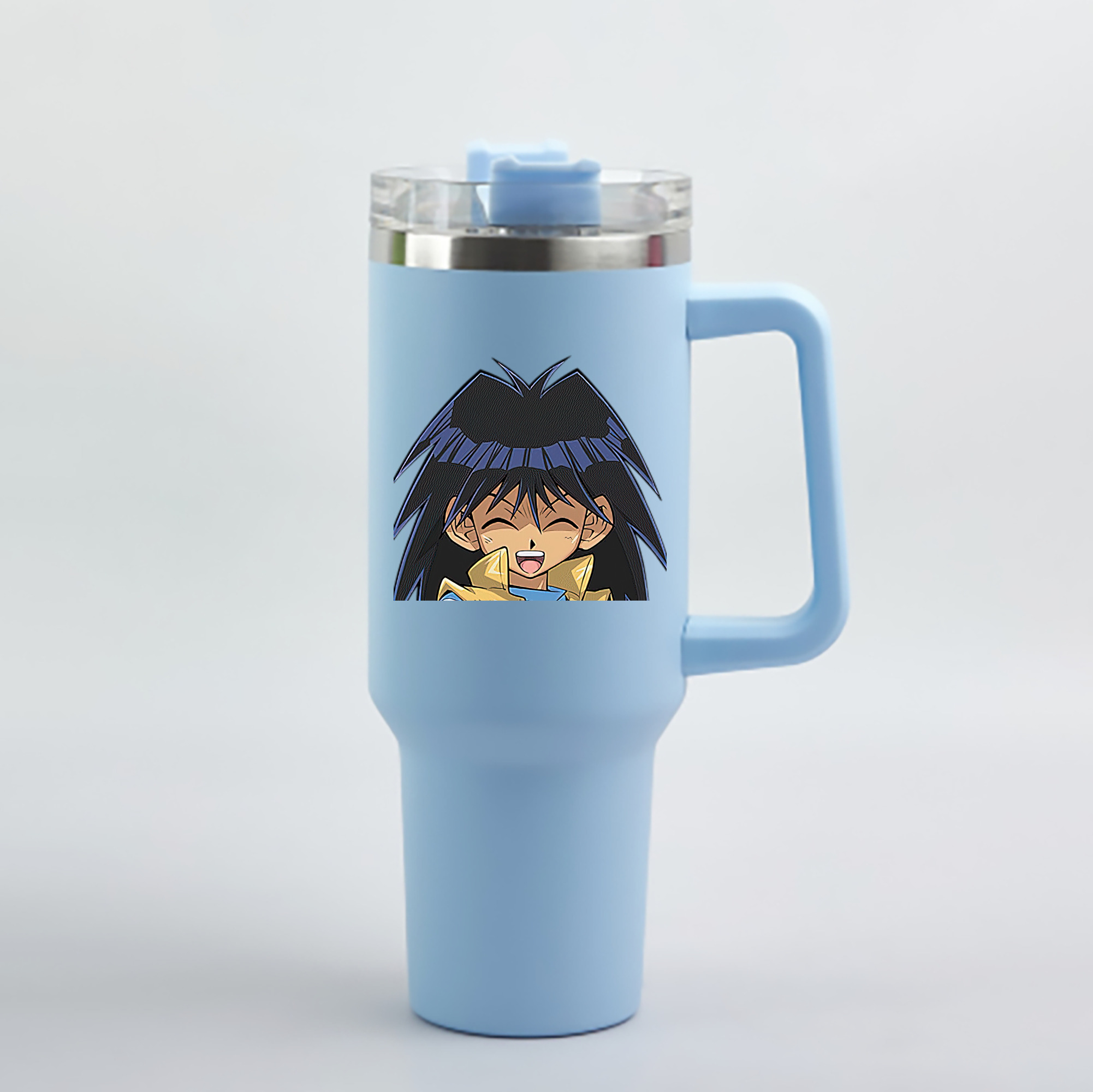（画像用） 遊☆戯☆王 Yu-Gi-Oh! 1200mL車用タンブラー - クリスタルステッカー（プラスチックストロー付き）