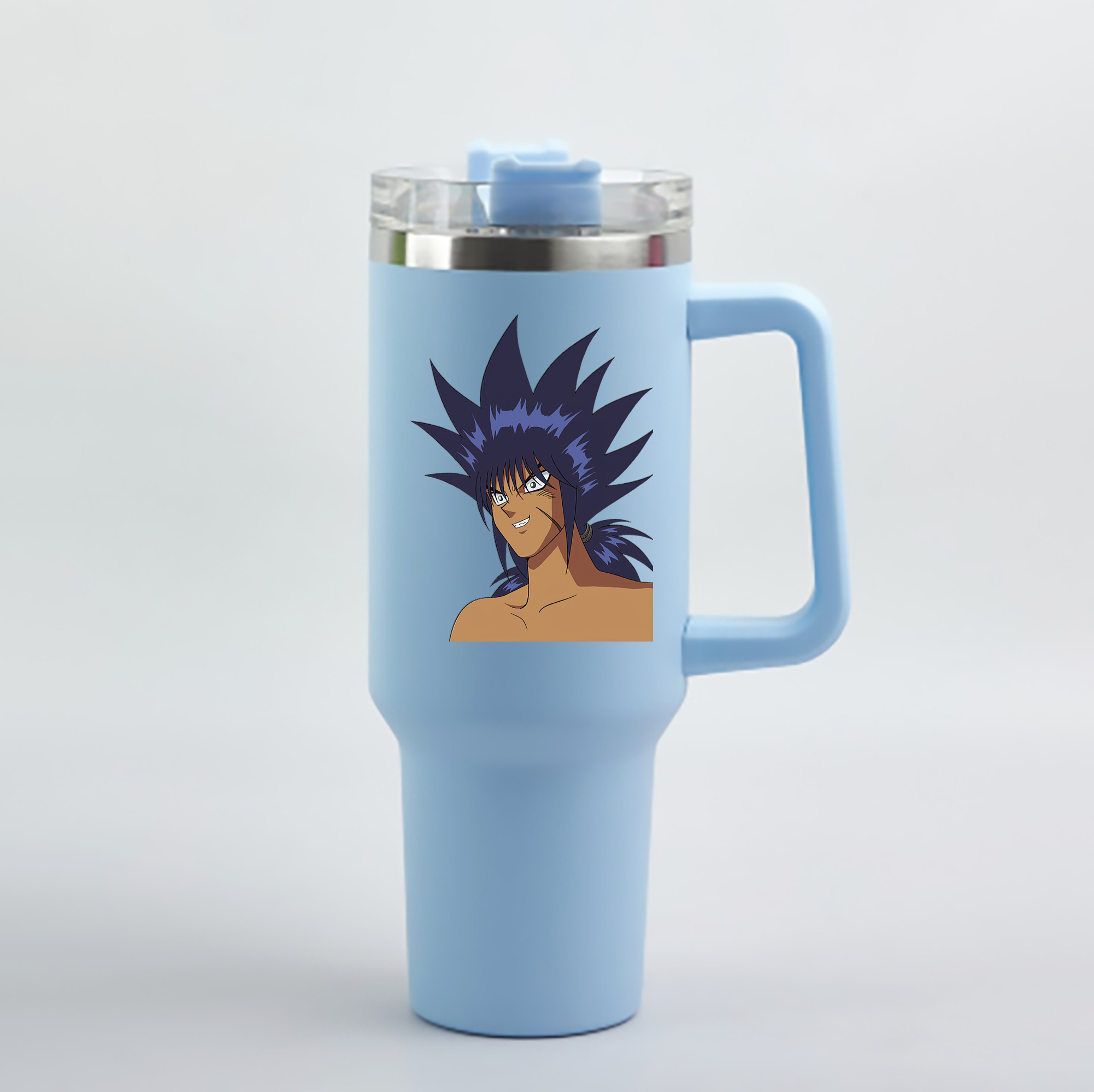 （画像用） 遊☆戯☆王 Yu-Gi-Oh! 1200mL車用タンブラー - クリスタルステッカー（プラスチックストロー付き）