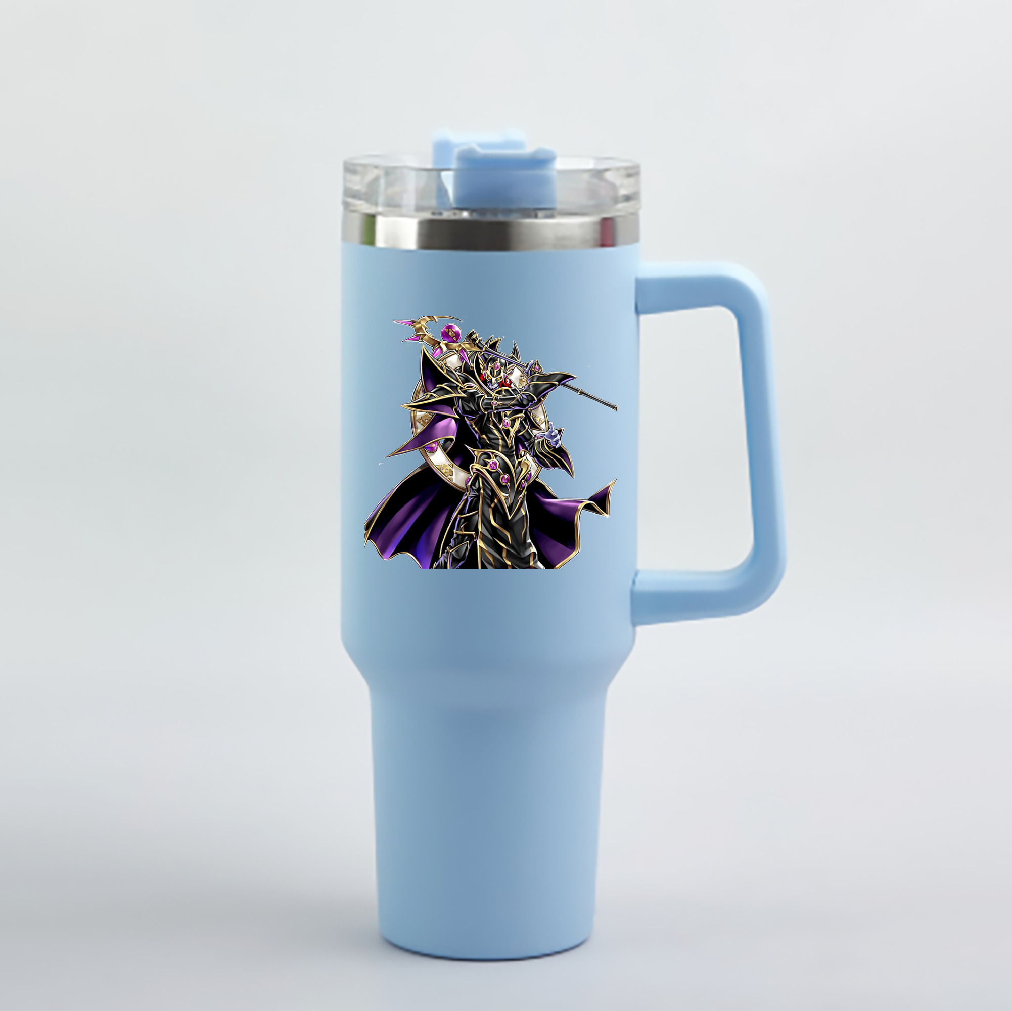 （画像用） 遊☆戯☆王 Yu-Gi-Oh! 1200mL車用タンブラー - クリスタルステッカー（プラスチックストロー付き）