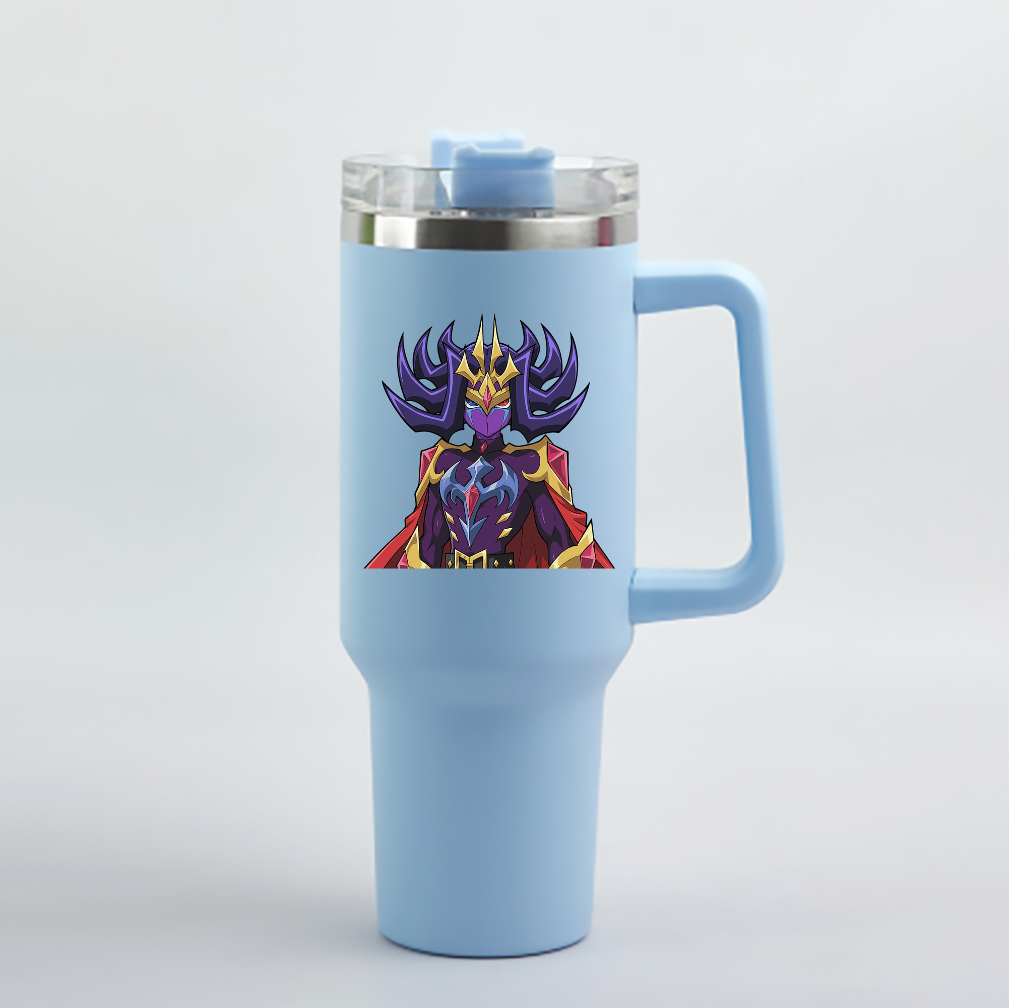 （画像用） 遊☆戯☆王 Yu-Gi-Oh! 1200mL車用タンブラー - クリスタルステッカー（プラスチックストロー付き）