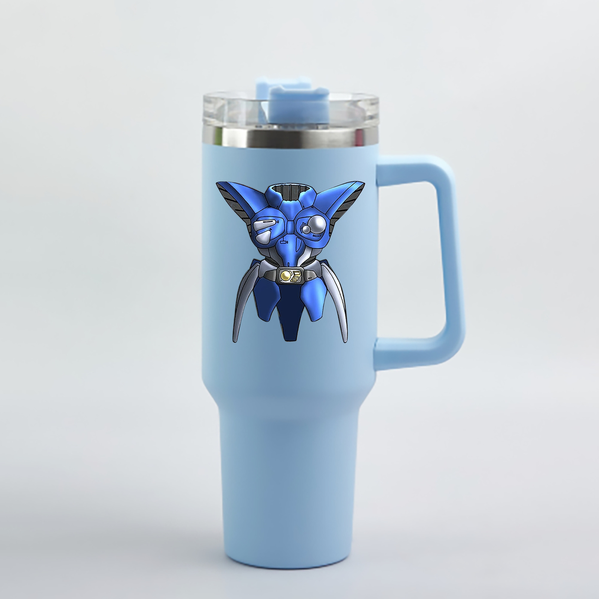 （画像用） 遊☆戯☆王 Yu-Gi-Oh! 1200mL車用タンブラー - クリスタルステッカー（プラスチックストロー付き）