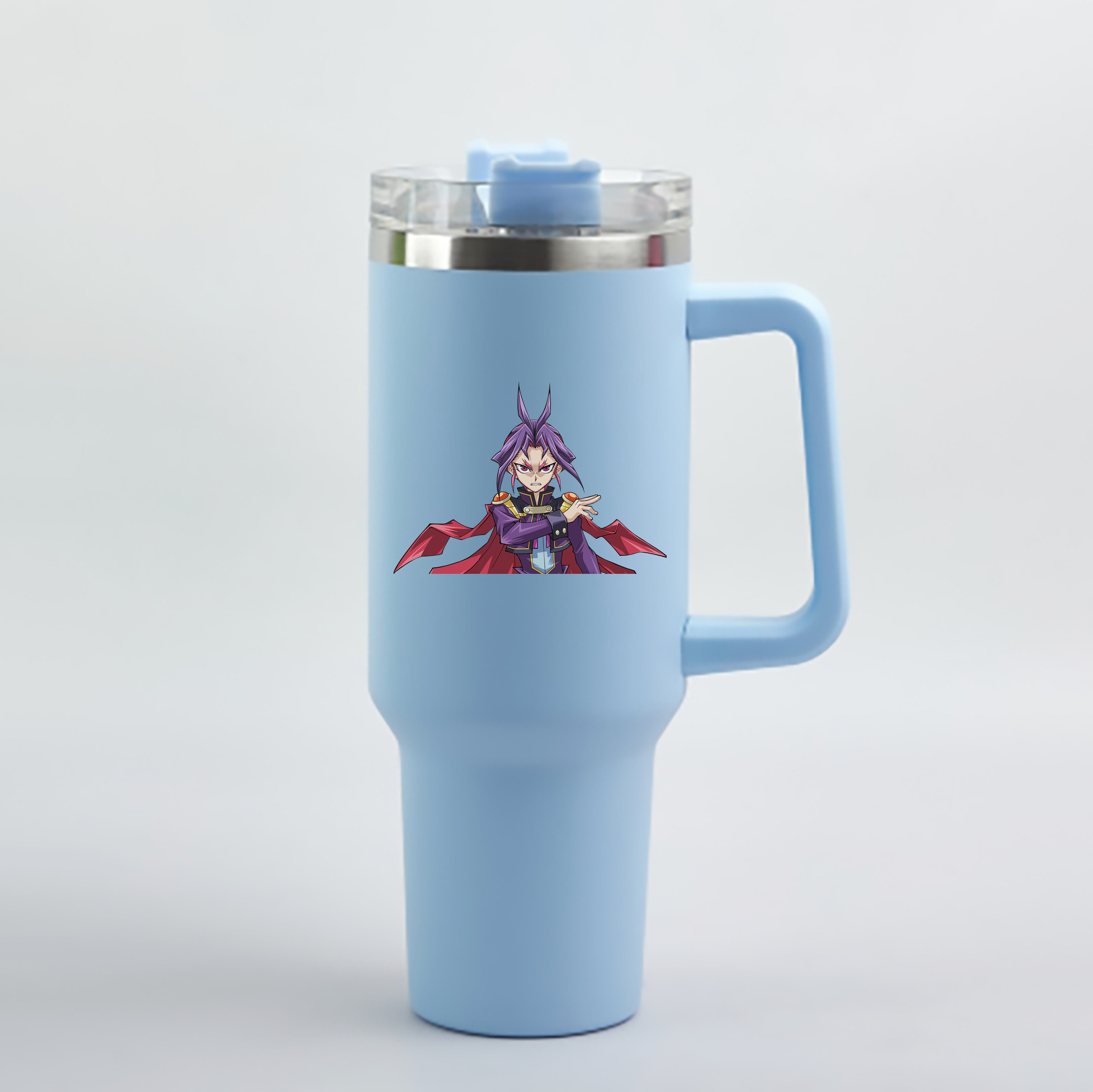 （画像用） 遊☆戯☆王 Yu-Gi-Oh! 1200mL車用タンブラー - クリスタルステッカー（プラスチックストロー付き）