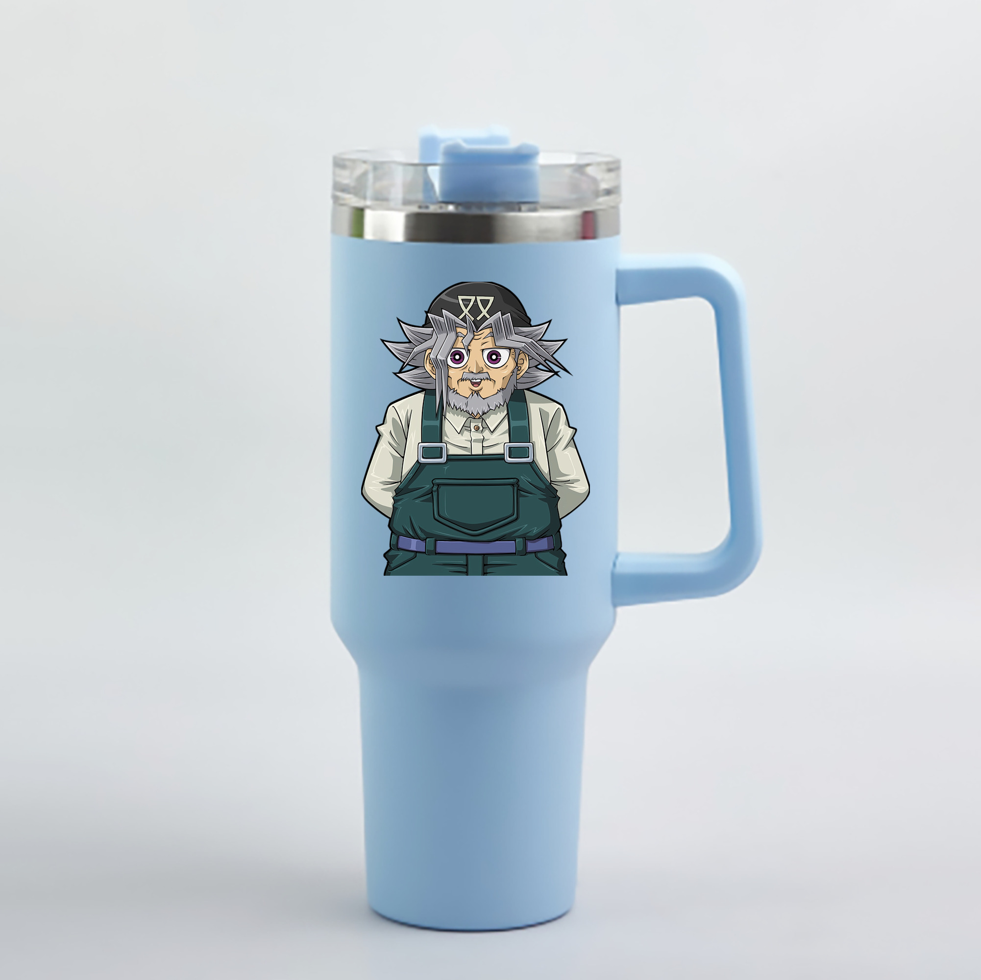 （画像用） 遊☆戯☆王 Yu-Gi-Oh! 1200mL車用タンブラー - クリスタルステッカー（プラスチックストロー付き）