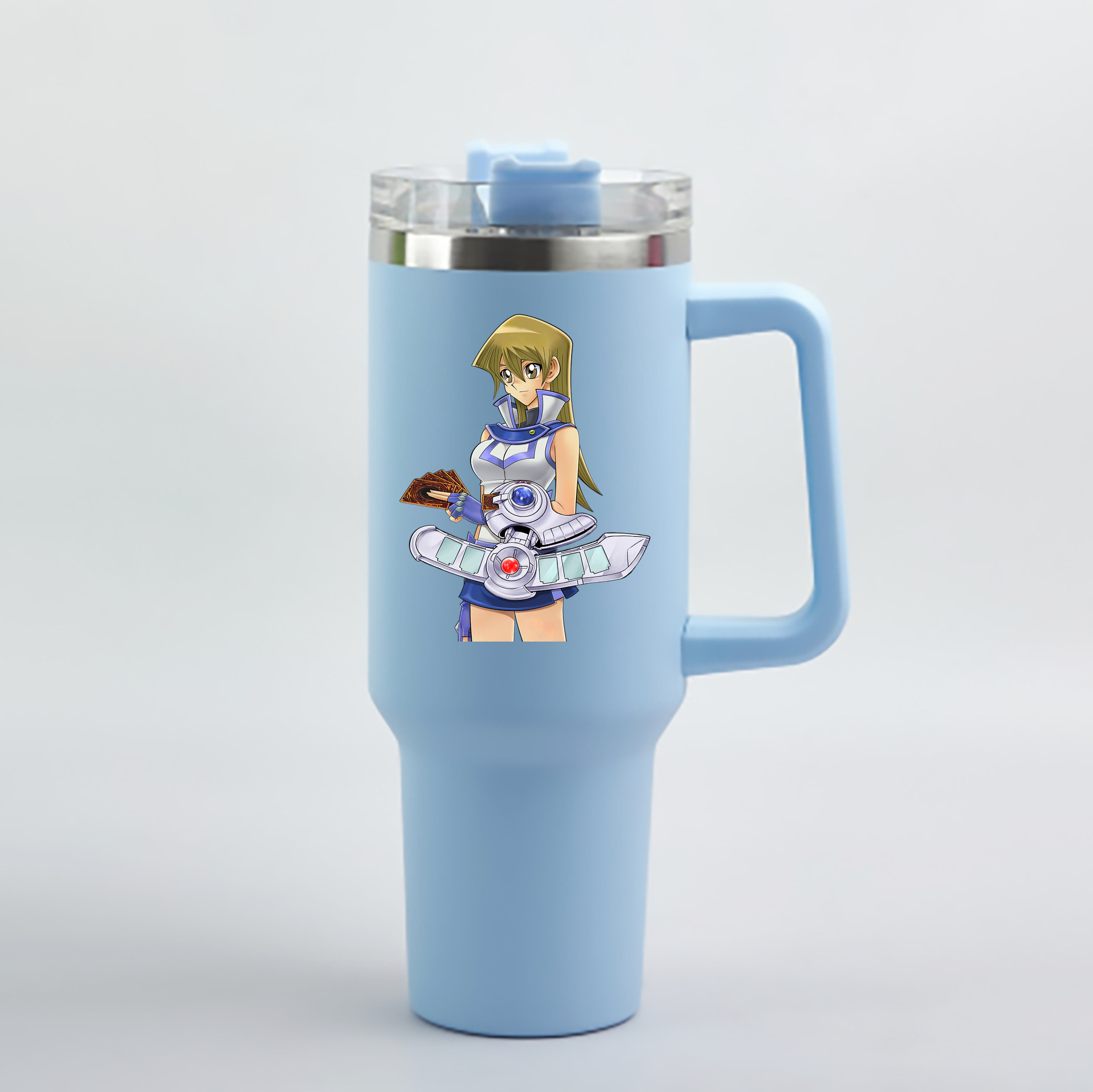 （画像用） 遊☆戯☆王 Yu-Gi-Oh! 1200mL車用タンブラー - クリスタルステッカー（プラスチックストロー付き）