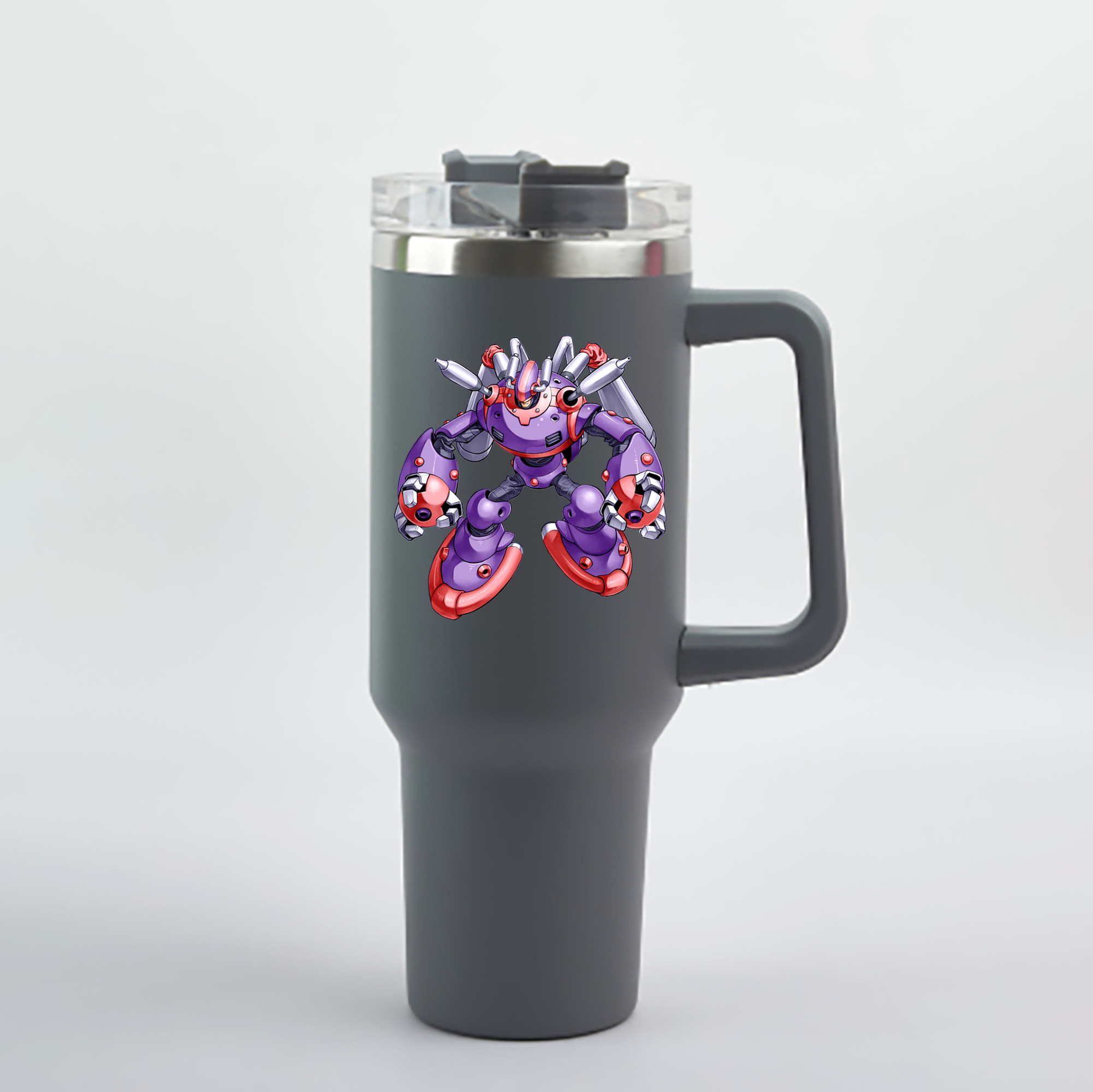 （画像用） 遊☆戯☆王 Yu-Gi-Oh! 1200mL車用タンブラー - クリスタルステッカー（プラスチックストロー付き）