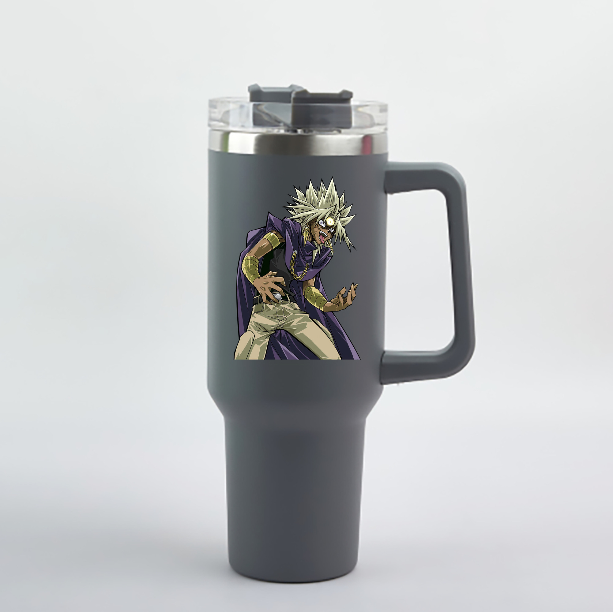 （画像用） 遊☆戯☆王 Yu-Gi-Oh! 1200mL車用タンブラー - クリスタルステッカー（プラスチックストロー付き）