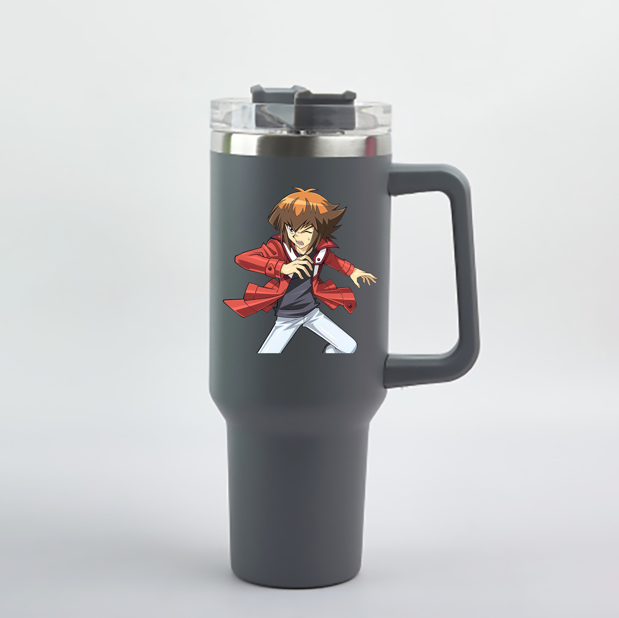 （画像用） 遊☆戯☆王 Yu-Gi-Oh! 1200mL車用タンブラー - クリスタルステッカー（プラスチックストロー付き）